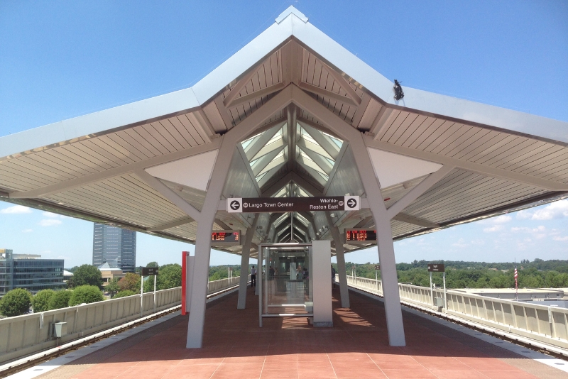 Silver Line Metro Station in Tysons Virginia